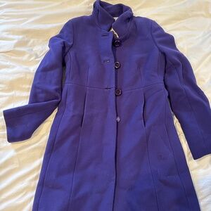 JCrew Purple Car Coat
